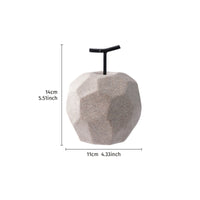 Faceted Tabletop Figurine Speckled Geometric Figurine Elegant for Desktop