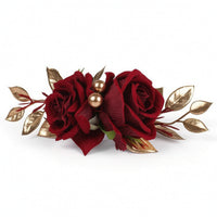 Red Rose Cake Topper Artificial Rose Cake Topper Elegant for Wedding Cakes