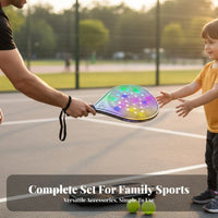 Exterior Door Paddle Sphere Racket Non-Slip Grip Padel Racket Set Beach Racket Sport Paddle High Elasticity Face Sports