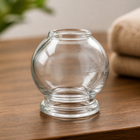 Shatterproof Resistant Glass Fire Cupping Set, Traditional Thickened Clear Glass Cupping Jar, Professional Cupping for Relief