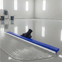Serrated Rubber Squeegee Rake Floor Paint Rake Lightweight Painting Tool for Renovation