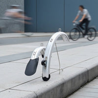 Curved Folding Bike Mudguard Set Complete Front and Rear Cycle Fenders Compact Front and Rear Mudguards Long-Lasting for Commuters