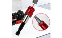 32 Pieces Drill Driver Screwdriver Accessory Kit Strong Turning Strength Hex Bit Socket Set Hardened Steel-Strength Tool Accessory for Repair Work