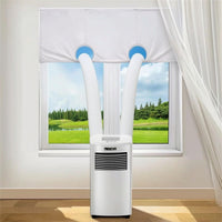 Window Seal with Zipper Sealed Window Seal Cloth Washable for Renters