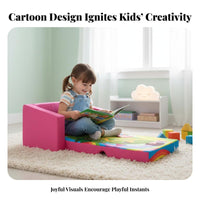 Transformable Flip-Open Sofa cleanable Cover Toddler Couch Lightthis productight for Toddlers