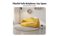 Plush Character Seat Cute Cartoon Design Upholstered Mini Sofa Long-Lasting Construction Easy to Clean for Preschoolers