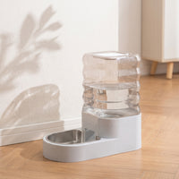 Pet Water Dispenser Large Capacity Dog Water Dispenser Multi-Level Filtration Automatic Waterer with Stainless-Steel Tray for Cats, Home, Kitchen