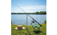 Fishing Rod Bracket Full Metal Construction Aluminum Alloy Rod Support Telescopic Fishing Pole Stand Rustproof