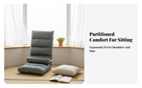 Adjustable rearrest Lounger Padded for Comfort Adjustable Floor Lounger