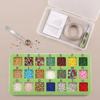 Bead Sorting Organizer Box   Bead Tray with Lid Secure Rhinestone Felt Tray for Travel