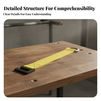 Woven Strapping Hook Strap Metal Loop Training Hook Strap Adjustable Hanging Workout Straps Portable