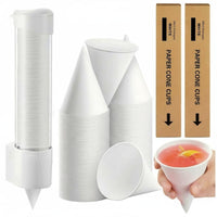 5000 Pieces Paper Cone Cups Multi-Purpose 4 Oz Cone Paper Cups for Office, Party
