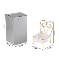 Chair Shaped Candy Dish Luxury Design Miniature Chair Serving Bowl for Wedding