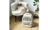 Cat Carrier Backpack Breathable Pet Backpack Carrier Comfortable Covered Pet Bag for Veterinarian Visits