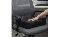 Ergonomic Contoured Seat Cushion Supportive Contoured Chair Cushion Pressure-Relief Compressed for Office Workers, Desk Chairs