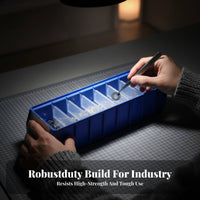 Multi-Compartment Utility Box Divided Compartments Parts Organizer for Hobbyists