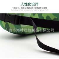 厂家直销 pvc充气迷彩半圆按压充气泳圈 多功能游泳圈成人浮圈