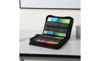 Double-Ended Tip Marker Case Large Capacity Marker Organizer Case Elastic Holders Pencil Storage Pouch for Travel