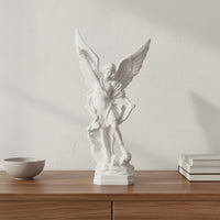Archangel Michael Statue Pure White Archangel Michael Sculpture Resin