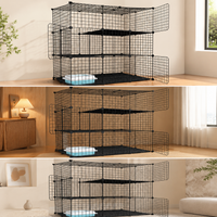 DIY Pet Cage Wire Grid Panels for Guinea Pigs, Rabbits, and Small Animals - Customizable Enclosure and Fence