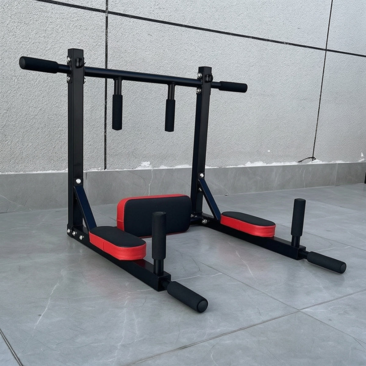 Multi-Function Power Frame with Padded Cushions Multifunctional Pull up and Press Station Sturdy Pull up Bar Stable for Apartment
