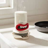 Face-Shaped Kitchen Brush Novelty Design Stainless Steel Scrub Brush