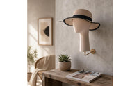 Wall Mount Hairpiece Stand Space Saving Hairpiece Display Head Multipurpose