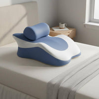 Breathable Memory Foam Prone Pillow Removable Washable Cover Intimacy Support Pillow Ergonomic Positioning Cushion for Couples, Bedroom