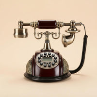 Antique Design Telephone Backlight Vintage Desk Telephone Plug and Play