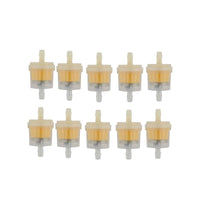 10 Pieces Compact Fuel Filter with Transparent Shell Barbed Heater Fuel Filter High Quality Easy to Use for Engine Bay