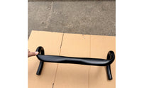 Black Road Bike Drop Handlebar Matte Finish 31.8 Mm Drop Handlebar Single-Piece Round Tube