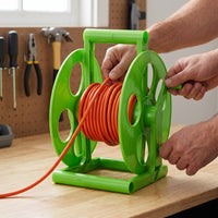 Cable Reel Empty Spool Winding Reel Wire Storage Rack Hand Crank Wire Dispenser Extension Cord Reel