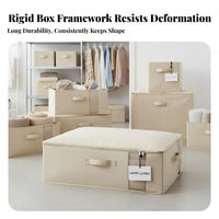 Under-Bed Storage Box Flat shape Foldable Underbed Bag fastenered Closure