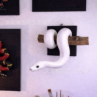 Resin Python Snake Hanging Ornament for Home and Garden Decor