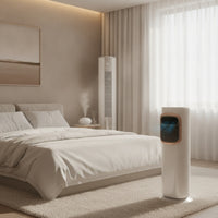 Floor-Standing Vertical Air Cooler with Handheld Controller Slim Air Cooler with Handheld Controller Control Portable Vertical Cooling Fan Humidifying for Families, Living Room, Bedroom, Home Office