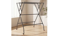 Foldable Clothes Drying Rack Folding Drying Rack with Wheels Portable Compact for Apartment