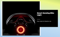 Brake-sensing USB-C LED bike light