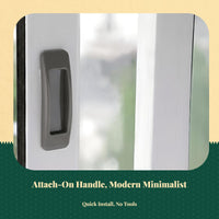 No-hole, no-drill handle. Discreet pull, pressure-sensitive installation. Suitable for kitchen, cabinet, drawer, glass, sliding, and wooden doors.