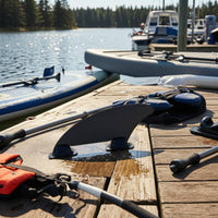 Improves Tracking and Stability Inflatable Boat Side Fin Sturdy PVC Construction Inflatable Boat Fin Portable Kayak Water Divider Rudder