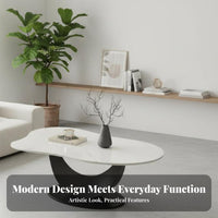 2 Pieces CumulusShaped Coffee Table Irregular Shape CumulusShaped Nesting Tables Easy to Clean Streamlined Height