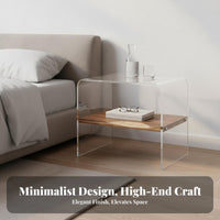 Single-Drawer End Table with Shelf 20th-century20th-century-era modern Modern Design Nightstand