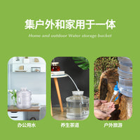 11.3L Transparent Water Bucket with Faucet, Wide Mouth, Food-Grade PC, for Home and Outdoor Tea Bar