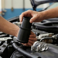 Stepped Cooling-System Hose Adapter with Clamps High-Temperature Resistant Coolant Hose Connector Adapter with Clamps Leak-Proof Coolant Line Connector Reinforced for Automotive Repair