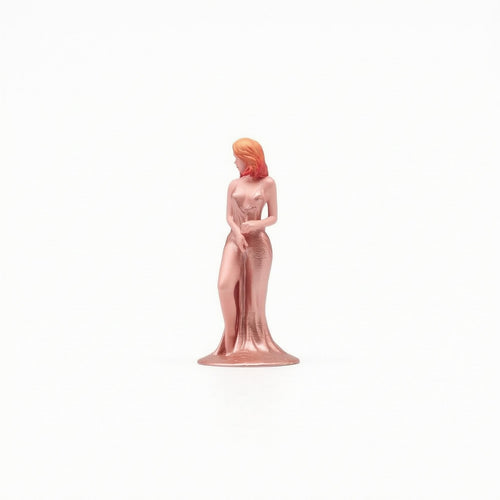 1/64 Female Figurine Shiny Luster Standing Girl Model High Slit