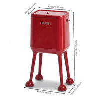 Garbage Bin with Legs Rectangular High-Legged Trash Bin Space-Saving