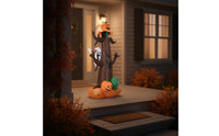 Spooky Halloween Inflatable Tree Freestanding Inflatable Tree with Pumpkin Head Weather-Resistant Yard Decoration Sturdy for Lawn