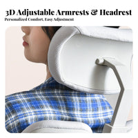 Adjustable Support High-Back Ergonomic Chair Padded Seat Split-Back Ergonomic Chair Reclining Function Office Furniture 135-Degree Recline for Telecommuting Workers, Students, Gamers, Study Room, Gaming Setup