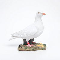 Pigeon Figurine Decorative Pigeon Statue with Base Ornamental for Flower Bed
