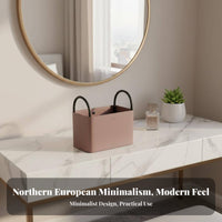 Cylindrical Storage container Multiple Compartments Multi-Compartment holder for Vanity