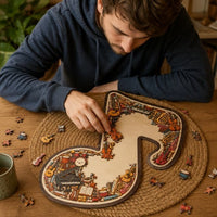跨境亚马逊创意热销个性便携式Instrument Jigsaw Puzzle音符拼图